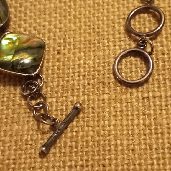 Coldwater creek abalone organic shell bracelet - Picture 5 of 8